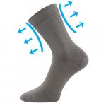 Ponožky unisex zdravotné Lonka Drmedik - sivé