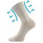 Ponožky unisex zdravotné Lonka Drmedik - svetlo sivé