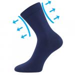 Ponožky unisex zdravotné Lonka Drmedik - tmavo modré
