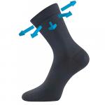 Ponožky unisex zdravotné Lonka Drbambik - tmavo sivé