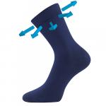 Ponožky unisex zdravotné Lonka Drbambik - tmavo modré