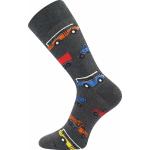 Ponožky pánske trendy Lonka Depate Veteráni - tmavo sivé