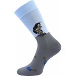 Ponožky unisex spoločenské Boma KR 111 3 páry (svetlo modré, modré, biele)
