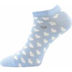 Ponožky dámske Boma Piki 79 Srdiečka 3 páry (svetlo modré, biele, čierne)