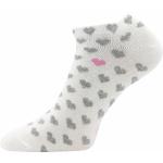 Ponožky dámské Boma Piki 79 Srdíčka 3 páry (světle modré, bílé, černé)