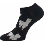 Ponožky dámské letní Boma Piki 83 Zvířátka 3 páry (černé, růžové, šedé)