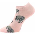 Ponožky dámske letné Boma Piki 83 Zvieratká 3 páry (čierne, ružové, šedé)