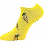 Ponožky dámske letné Boma Piki 84 Papričky 3 páry (čierne, žlté, červené)