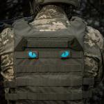 Nášivka M-Tac Tiger Eyes Laser Cut 2 ks - olivová-modrá