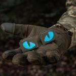 Nášivka M-Tac Tiger Eyes Laser Cut 2 ks - olivová-modrá