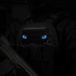 Nášivka M-Tac Tiger Eyes Laser Cut 2 ks - černá-modrá