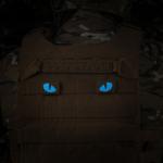 Nášivka M-Tac Tiger Eyes Laser Cut 2 ks - coyote-modrá