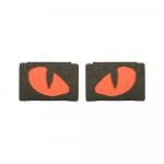 Nášivka M-Tac Tiger Eyes Laser Cut 2 ks - olivová-červená