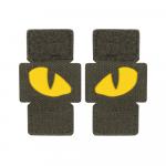 Nášivka M-Tac Tiger Eyes Laser Cut 2 ks - olivová-žlutá