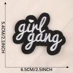 Nášivka nažehľovacia Girl Gang - čierna