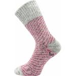 Ponožky unisex zimní Voxx Molde - růžové-šedé