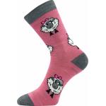 Ponožky dětské vlněné Voxx Vlněnka - růžové