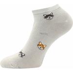Ponožky dámske Lonka Bibiana Mačky 3 páry (biele, šedé, čierne)