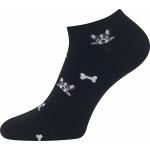 Ponožky dámske Lonka Bibiana 3 páry Psíci 3 páry (biele, modré, čierne)
