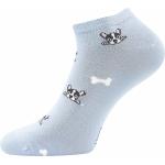 Ponožky dámské Lonka Bibiana 3 páry Pejsci 3 páry (bílé, modré, černé)