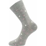 Ponožky dámské slabé Lonka Flowrana - šedé