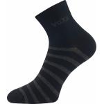 Ponožky dámské klasické Voxx Boxana Pruhy - černé-šedé