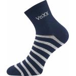 Ponožky dámské klasické Voxx Boxana Pruhy - tmavě modré-šedé