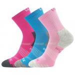 Ponožky dětské sportovní Voxx Boazik 3 páry (modré, růžové, tmavě růžové)