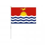 Vlajka Kiribati 14 x 21 cm na plastové tyčce