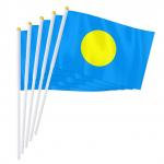 Vlajka Palau 14 x 21 cm na plastové tyčce