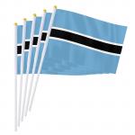Vlajka Botswana 14 x 21 cm na plastové tyčce
