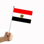 Vlajka Egypt 14 x 21 cm na plastové tyčce