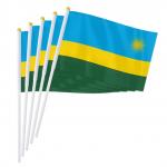 Vlajka Rwanda 14 x 21 cm na plastovej tyčke