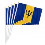 Vlajka Barbados 14 x 21 cm na plastové tyčce