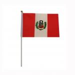 Vlajka Peru 14 x 21 cm na plastové tyčce