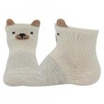 Ponožky kojenecké klasické Boma Míšánek ABS Medvědi - světle šedé