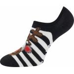 Ponožky dámské silné Lonka Cupid ABS Sobi - černé-bílé