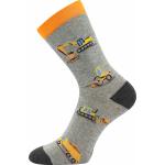 Ponožky dětské slabé Boma 057-21-43 15/XV 3 páry (žluté, modré, zelené)