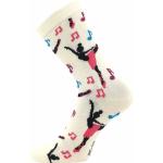 Ponožky dětské slabé Boma 057-21-43 15/XV 3 páry (bílé, fialové, tmavě červené)