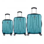 Súprava cestovných kufrov TUCCI Riflettore T-0272/3 ABS 31-91 L - svetlo modrá