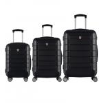 Sada cestovních kufrů TUCCI Console T-0273/3 ABS 33-92 L - černá