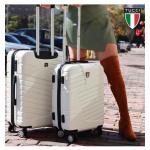 Cestovní kufr Tucci Boschetti T-0278/3-M ABS - bílý
