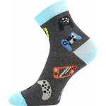 Ponožky detské slabé Boma Kay3 pary (čierne, šedé, modré)