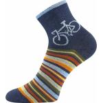 Ponožky dětské slabé Boma Kay3 páry (zelené, modré, navy)