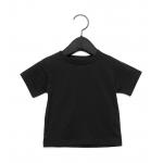Tričko detské Baby Jersey B + C s krátkym rukávom - čierne