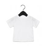 Tričko detské Baby Jersey B + C s krátkym rukávom - biele