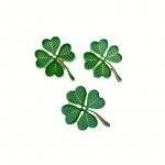 Odznak (pins) Írsky štvorlístok 2,5 x 2,5 cm - zelený