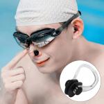 Set pre plavcov Bist Swim (kolíček na nos, štuple do uší) - priehľadný-čierny
