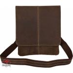 Taška cez rameno Alpenlender Notebook Bag Steve - tmavo hnedá