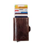 Peněženka Alpenleder Wallet Card Lift Double - hnědá